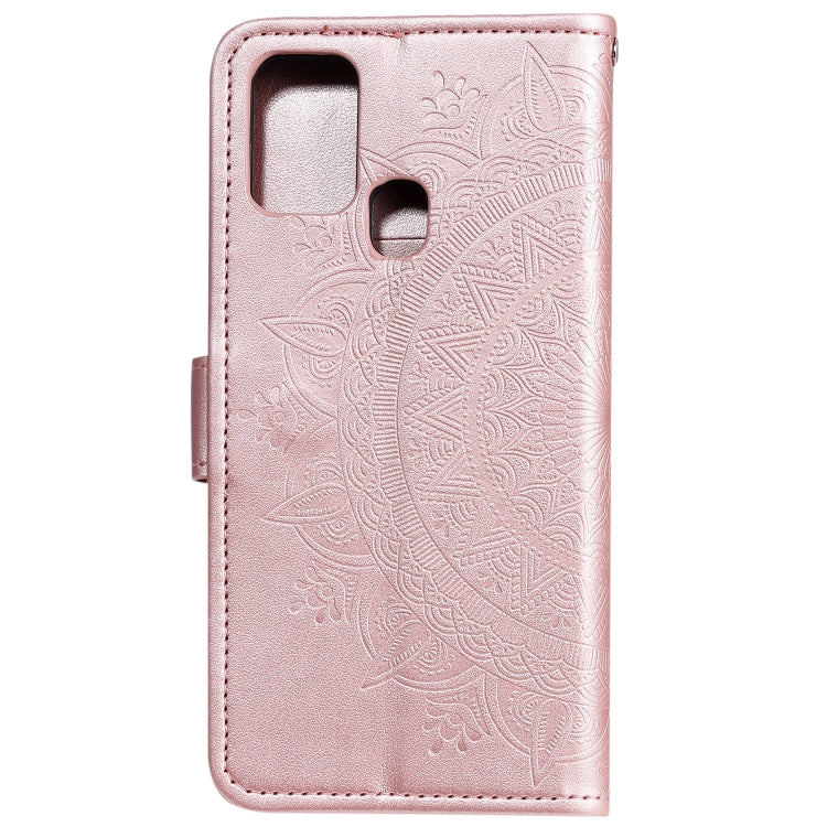 For Xiaomi Redmi 9C Totem Flower Embossed Horizontal Flip TPU + PU Leather Case with Holder & Card Slots & Wallet