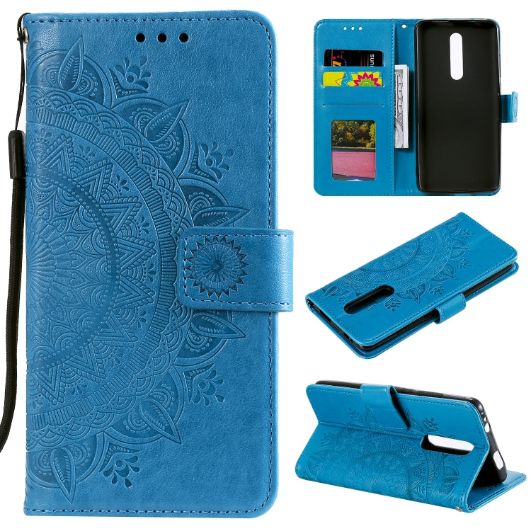 For Xiaomi Redmi K20 / K20 Pro Totem Flower Embossed Horizontal Flip TPU + PU Leather Case with Holder & Card Slots & Wallet