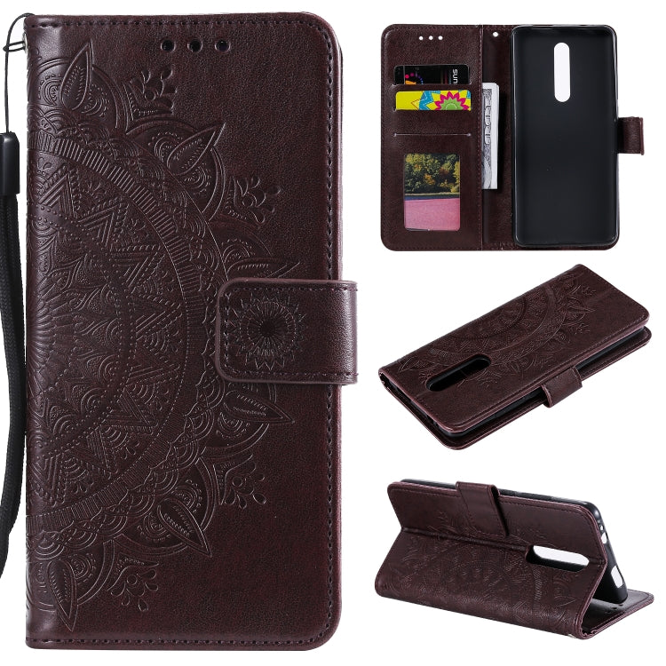 For Xiaomi Redmi K20 / K20 Pro Totem Flower Embossed Horizontal Flip TPU + PU Leather Case with Holder & Card Slots & Wallet