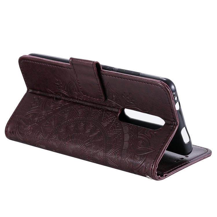 For Xiaomi Redmi K20 / K20 Pro Totem Flower Embossed Horizontal Flip TPU + PU Leather Case with Holder & Card Slots & Wallet