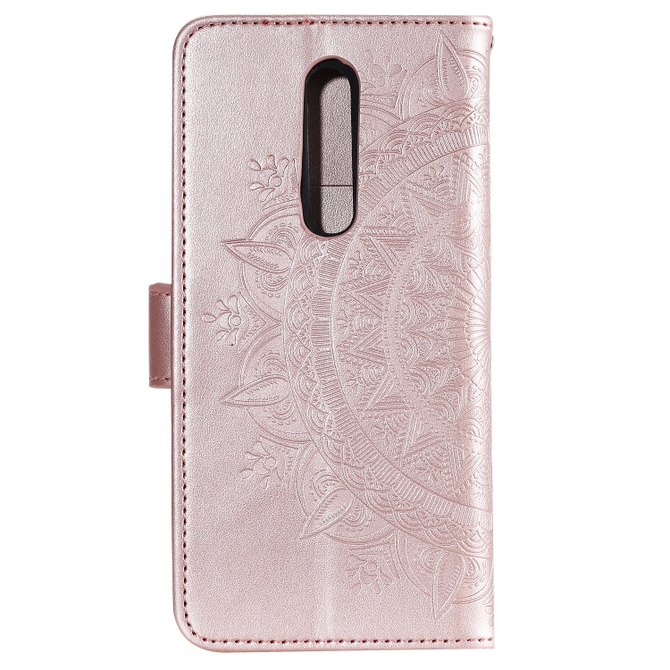 For Xiaomi Redmi K20 / K20 Pro Totem Flower Embossed Horizontal Flip TPU + PU Leather Case with Holder & Card Slots & Wallet