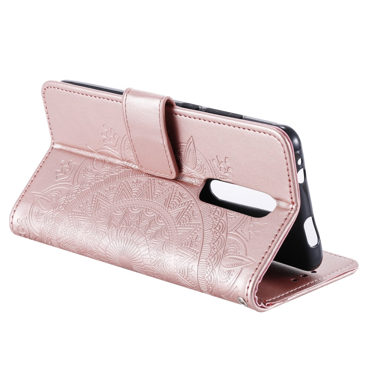 For Xiaomi Redmi K20 / K20 Pro Totem Flower Embossed Horizontal Flip TPU + PU Leather Case with Holder & Card Slots & Wallet