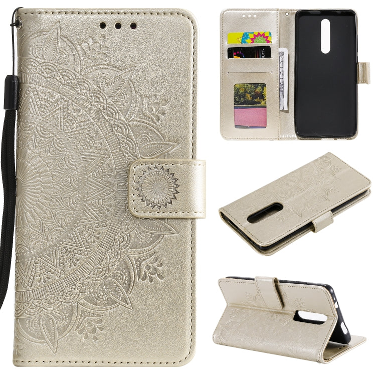 For Xiaomi Redmi K20 / K20 Pro Totem Flower Embossed Horizontal Flip TPU + PU Leather Case with Holder & Card Slots & Wallet