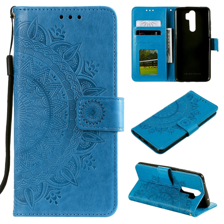 For Xiaomi Redmi Note 8 Pro Totem Flower Embossed Horizontal Flip TPU + PU Leather Case with Holder & Card Slots & Wallet