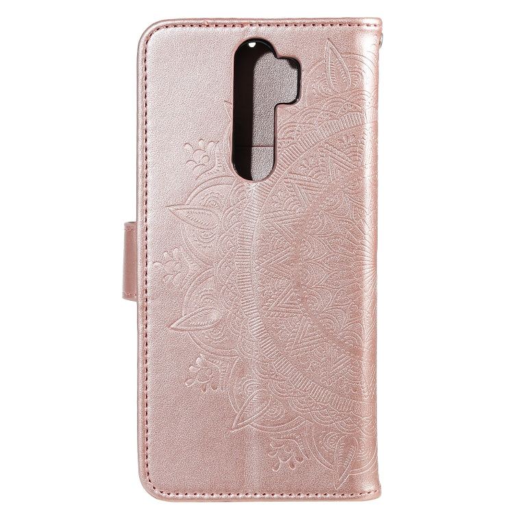 For Xiaomi Redmi Note 8 Pro Totem Flower Embossed Horizontal Flip TPU + PU Leather Case with Holder & Card Slots & Wallet