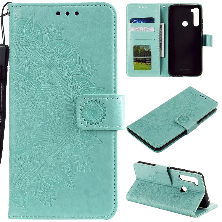 For Xiaomi Redmi Note 8 Totem Flower Embossed Horizontal Flip TPU + PU Leather Case with Holder & Card Slots & Wallet