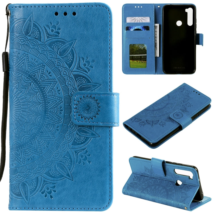 For Xiaomi Redmi Note 8 Totem Flower Embossed Horizontal Flip TPU + PU Leather Case with Holder & Card Slots & Wallet