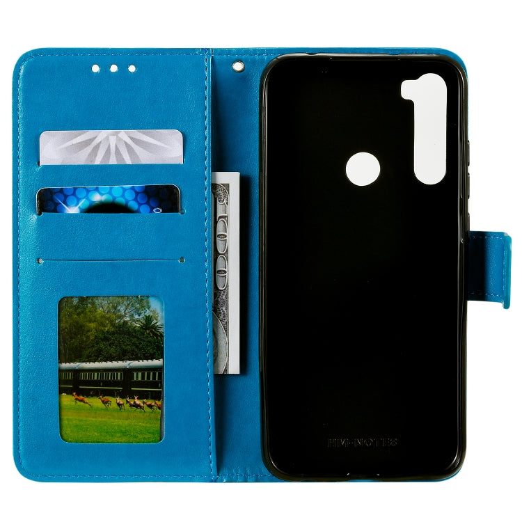 For Xiaomi Redmi Note 8 Totem Flower Embossed Horizontal Flip TPU + PU Leather Case with Holder & Card Slots & Wallet