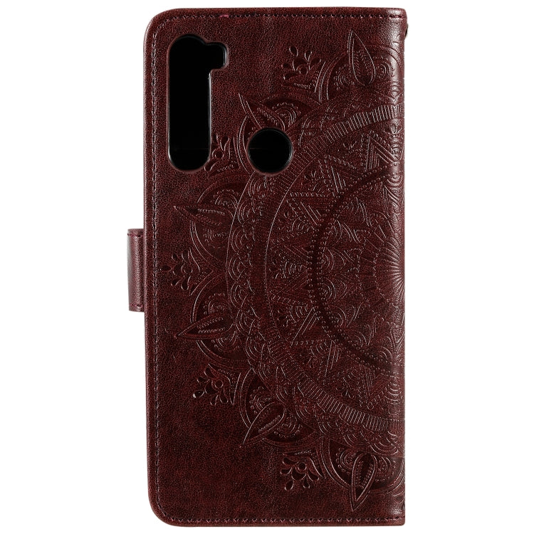 For Xiaomi Redmi Note 8 Totem Flower Embossed Horizontal Flip TPU + PU Leather Case with Holder & Card Slots & Wallet