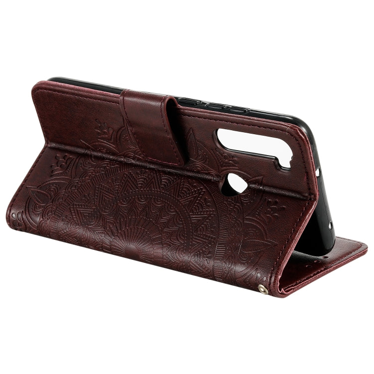 For Xiaomi Redmi Note 8 Totem Flower Embossed Horizontal Flip TPU + PU Leather Case with Holder & Card Slots & Wallet