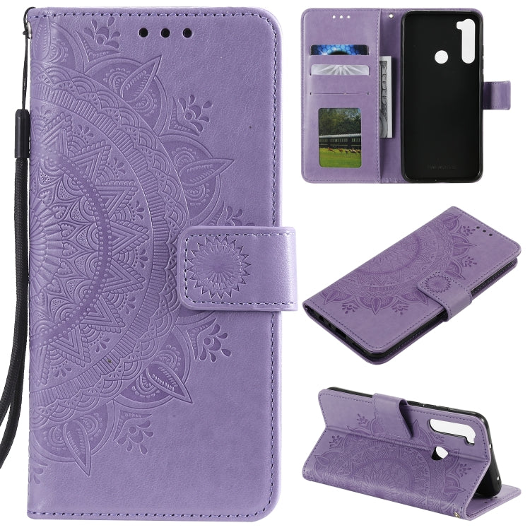 For Xiaomi Redmi Note 8 Totem Flower Embossed Horizontal Flip TPU + PU Leather Case with Holder & Card Slots & Wallet
