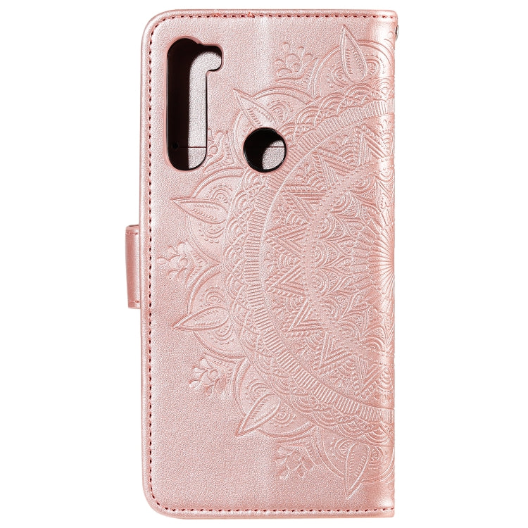 For Xiaomi Redmi Note 8 Totem Flower Embossed Horizontal Flip TPU + PU Leather Case with Holder & Card Slots & Wallet