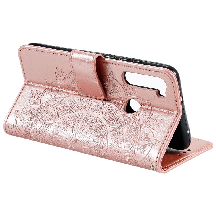 For Xiaomi Redmi Note 8 Totem Flower Embossed Horizontal Flip TPU + PU Leather Case with Holder & Card Slots & Wallet