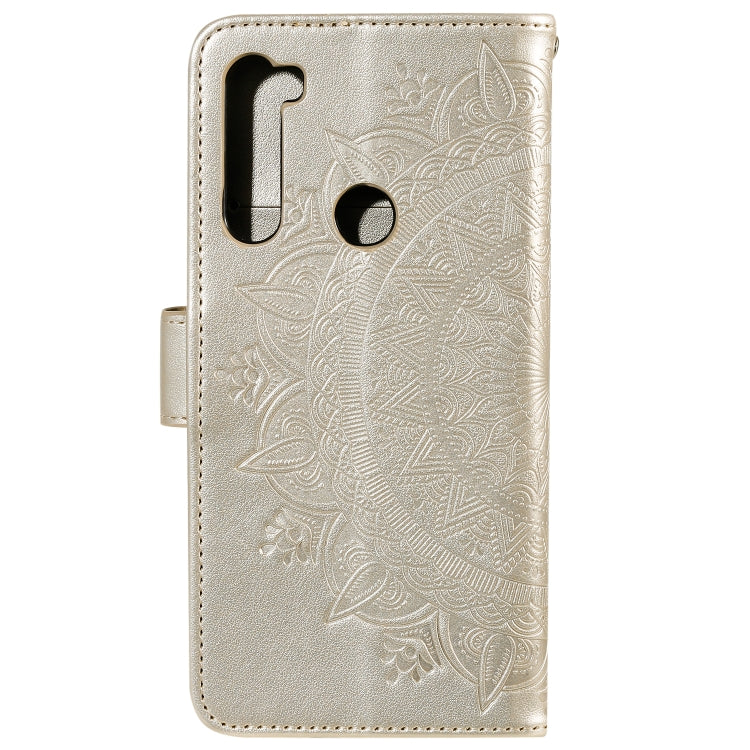 For Xiaomi Redmi Note 8 Totem Flower Embossed Horizontal Flip TPU + PU Leather Case with Holder & Card Slots & Wallet
