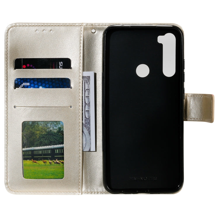 For Xiaomi Redmi Note 8 Totem Flower Embossed Horizontal Flip TPU + PU Leather Case with Holder & Card Slots & Wallet