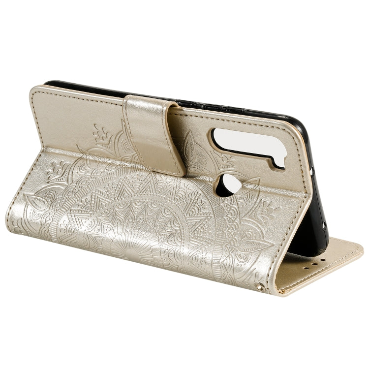 For Xiaomi Redmi Note 8 Totem Flower Embossed Horizontal Flip TPU + PU Leather Case with Holder & Card Slots & Wallet