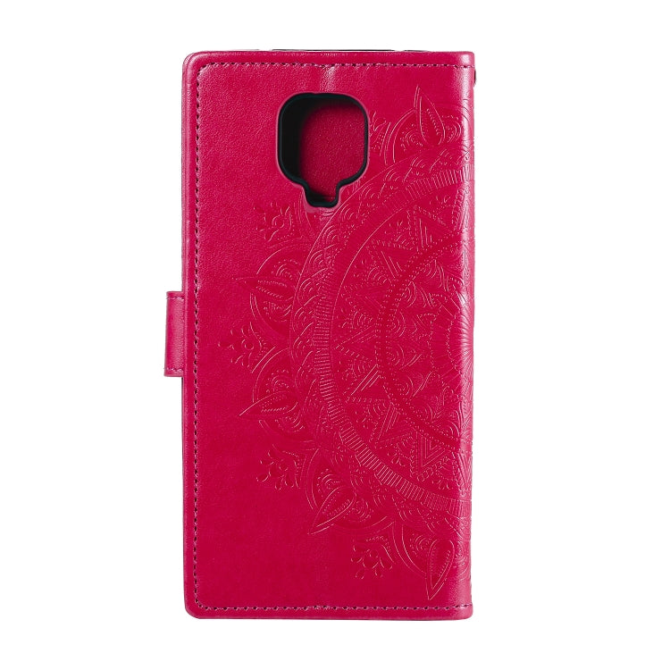 For Xiaomi Redmi Note 9 Pro Totem Flower Embossed Horizontal Flip TPU + PU Leather Case with Holder & Card Slots & Wallet