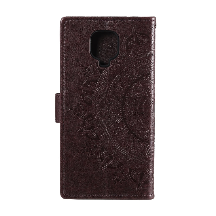 For Xiaomi Redmi Note 9 Pro Totem Flower Embossed Horizontal Flip TPU + PU Leather Case with Holder & Card Slots & Wallet