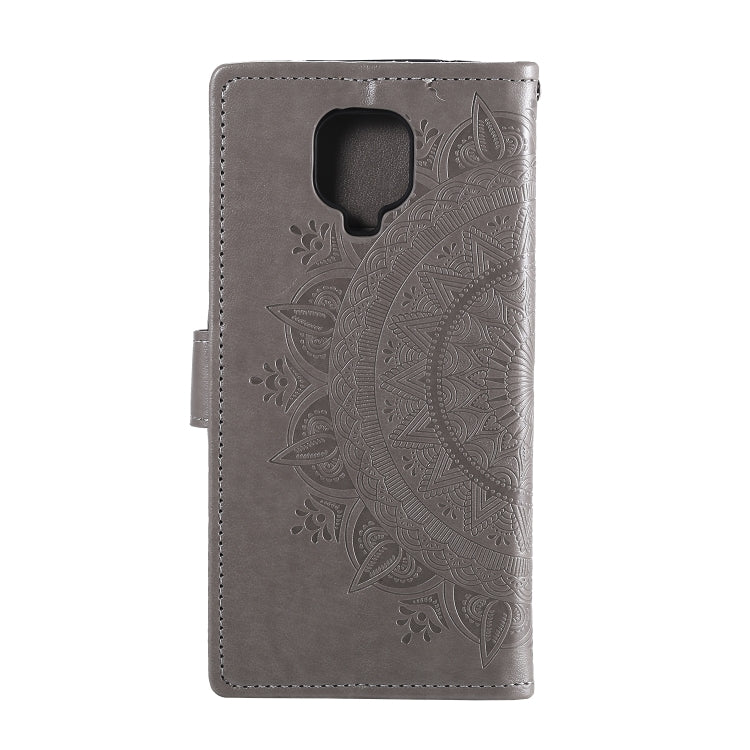 For Xiaomi Redmi Note 9 Pro Totem Flower Embossed Horizontal Flip TPU + PU Leather Case with Holder & Card Slots & Wallet