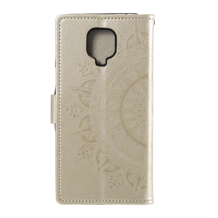 For Xiaomi Redmi Note 9 Pro Totem Flower Embossed Horizontal Flip TPU + PU Leather Case with Holder & Card Slots & Wallet