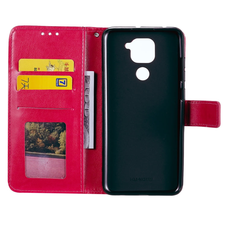 For Xiaomi Redmi Note 9 Totem Flower Embossed Horizontal Flip TPU + PU Leather Case with Holder & Card Slots & Wallet