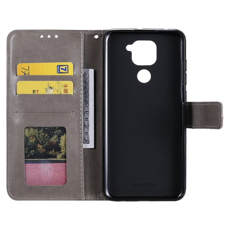 For Xiaomi Redmi Note 9 Totem Flower Embossed Horizontal Flip TPU + PU Leather Case with Holder & Card Slots & Wallet