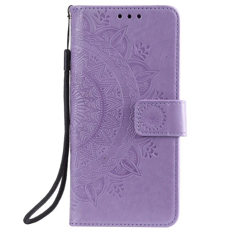 For Xiaomi Redmi Note 9 Totem Flower Embossed Horizontal Flip TPU + PU Leather Case with Holder & Card Slots & Wallet