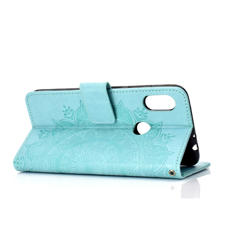 For Xiaomi Redmi Note 7 Totem Flower Embossed Horizontal Flip TPU + PU Leather Case with Holder & Card Slots & Wallet