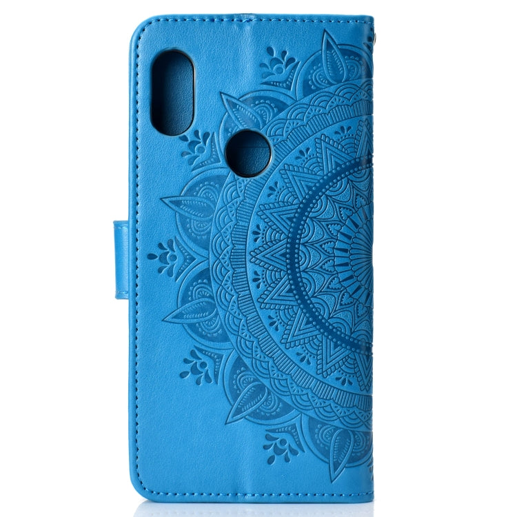For Xiaomi Redmi Note 7 Totem Flower Embossed Horizontal Flip TPU + PU Leather Case with Holder & Card Slots & Wallet