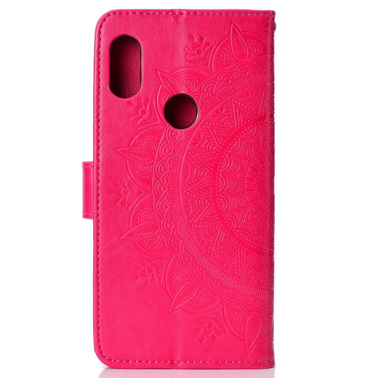 For Xiaomi Redmi Note 7 Totem Flower Embossed Horizontal Flip TPU + PU Leather Case with Holder & Card Slots & Wallet