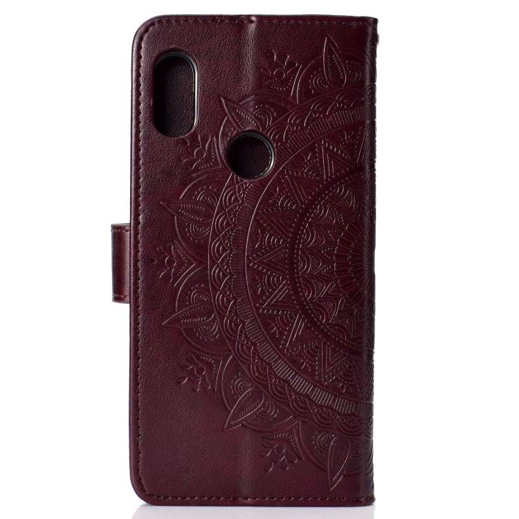 For Xiaomi Redmi Note 7 Totem Flower Embossed Horizontal Flip TPU + PU Leather Case with Holder & Card Slots & Wallet