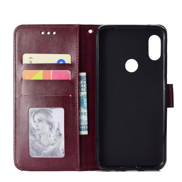 For Xiaomi Redmi Note 7 Totem Flower Embossed Horizontal Flip TPU + PU Leather Case with Holder & Card Slots & Wallet