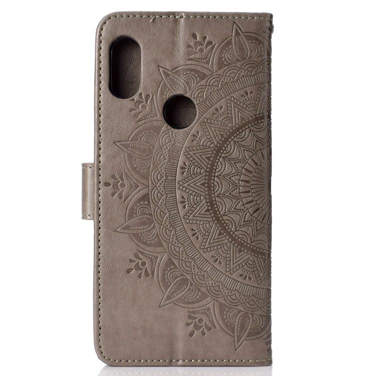 For Xiaomi Redmi Note 7 Totem Flower Embossed Horizontal Flip TPU + PU Leather Case with Holder & Card Slots & Wallet