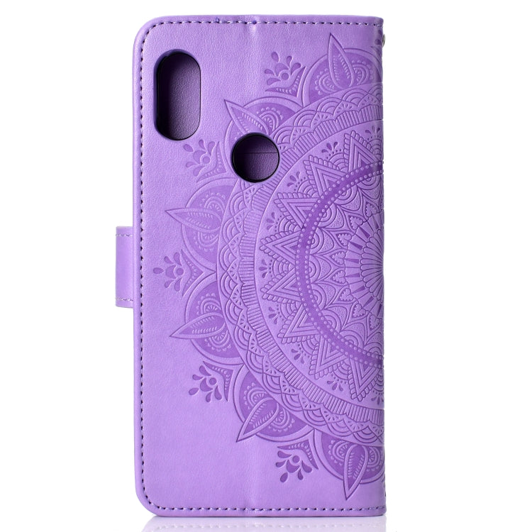 For Xiaomi Redmi Note 7 Totem Flower Embossed Horizontal Flip TPU + PU Leather Case with Holder & Card Slots & Wallet