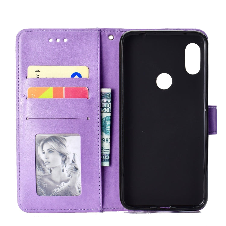 For Xiaomi Redmi Note 7 Totem Flower Embossed Horizontal Flip TPU + PU Leather Case with Holder & Card Slots & Wallet
