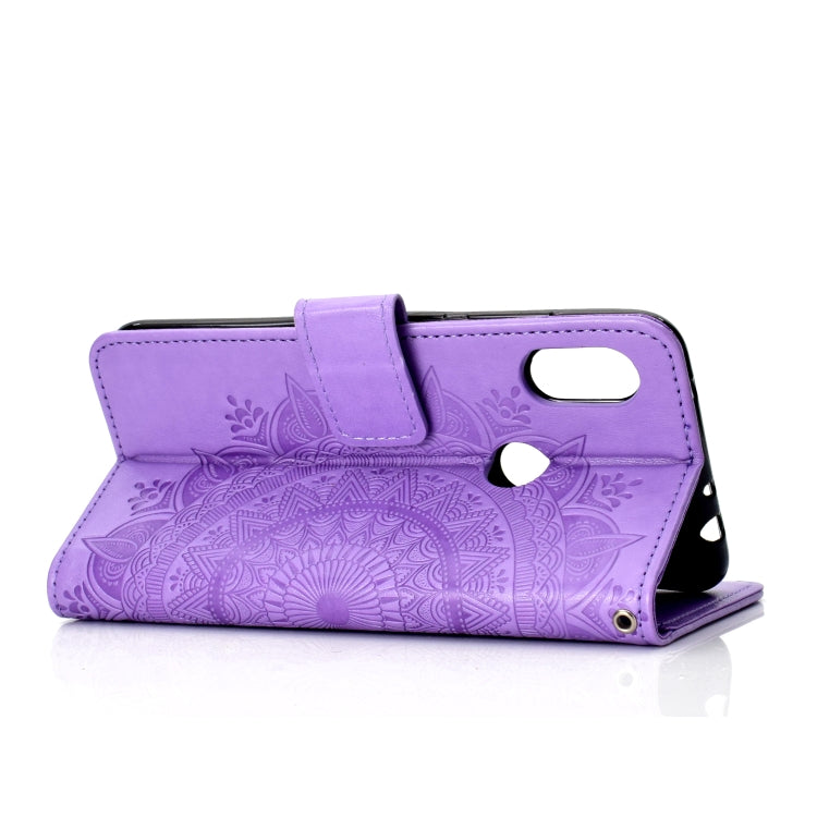 For Xiaomi Redmi Note 7 Totem Flower Embossed Horizontal Flip TPU + PU Leather Case with Holder & Card Slots & Wallet