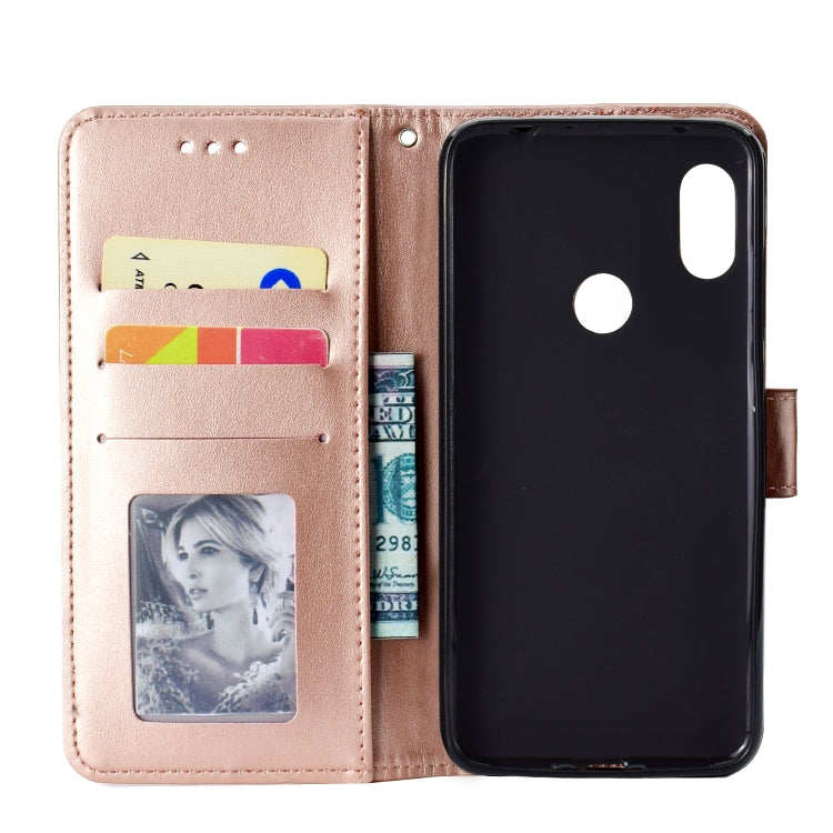 For Xiaomi Redmi Note 7 Totem Flower Embossed Horizontal Flip TPU + PU Leather Case with Holder & Card Slots & Wallet