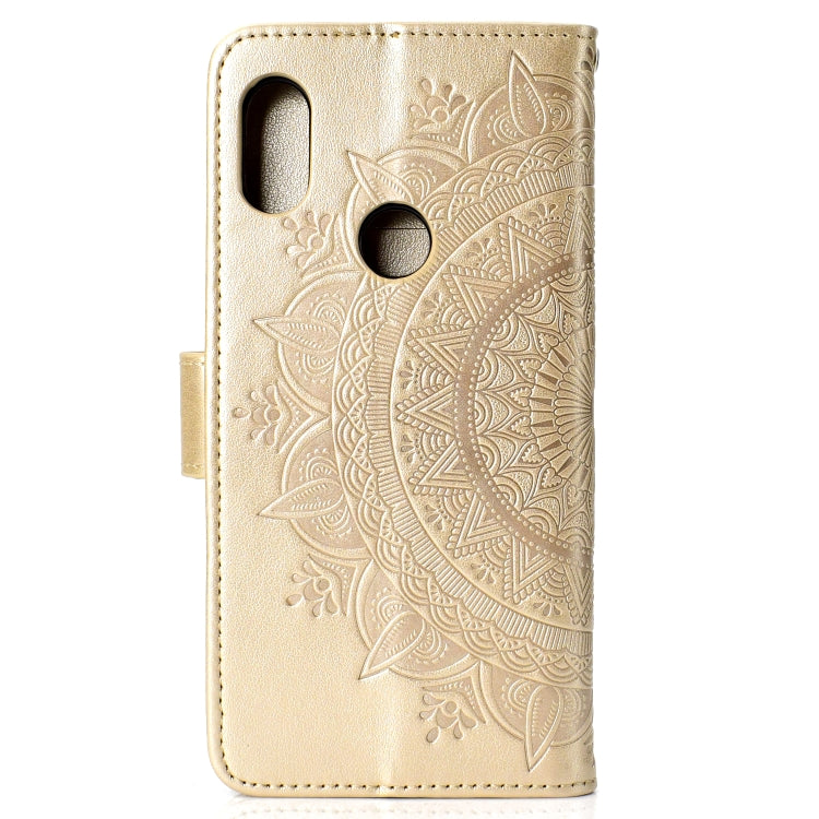 For Xiaomi Redmi Note 7 Totem Flower Embossed Horizontal Flip TPU + PU Leather Case with Holder & Card Slots & Wallet