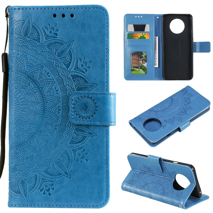 For Xiaomi Redmi Note 9T Totem Flower Embossed Horizontal Flip TPU + PU Leather Case with Holder & Card Slots & Wallet