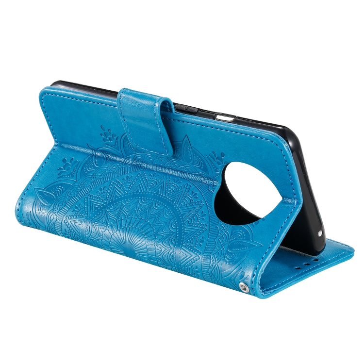 For Xiaomi Redmi Note 9T Totem Flower Embossed Horizontal Flip TPU + PU Leather Case with Holder & Card Slots & Wallet