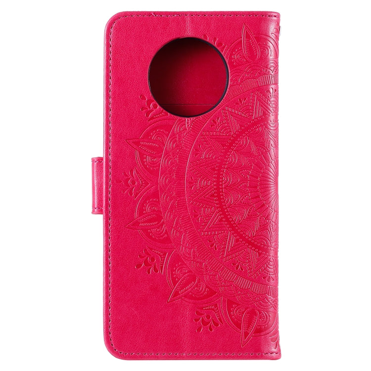 For Xiaomi Redmi Note 9T Totem Flower Embossed Horizontal Flip TPU + PU Leather Case with Holder & Card Slots & Wallet