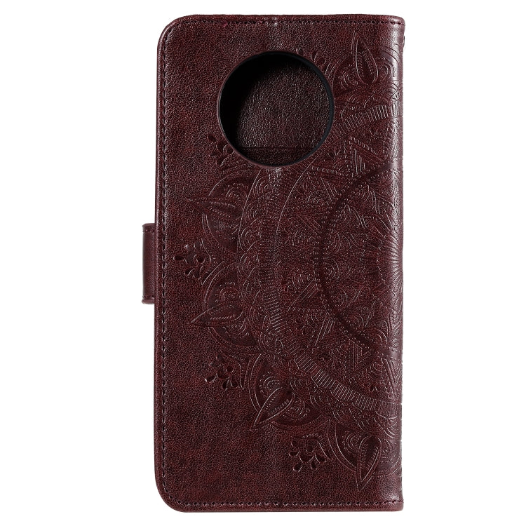 For Xiaomi Redmi Note 9T Totem Flower Embossed Horizontal Flip TPU + PU Leather Case with Holder & Card Slots & Wallet