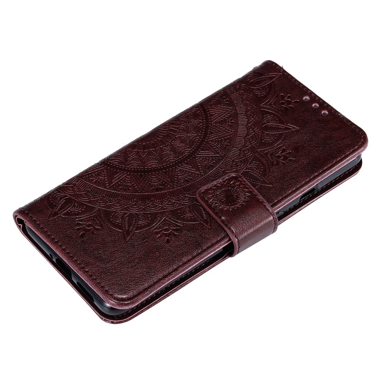 For Xiaomi Redmi Note 9T Totem Flower Embossed Horizontal Flip TPU + PU Leather Case with Holder & Card Slots & Wallet