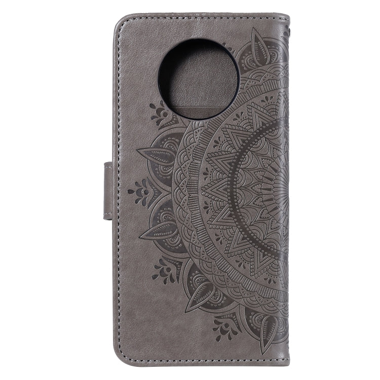 For Xiaomi Redmi Note 9T Totem Flower Embossed Horizontal Flip TPU + PU Leather Case with Holder & Card Slots & Wallet