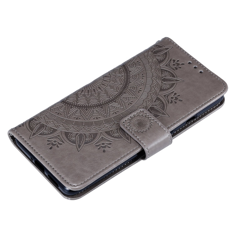 For Xiaomi Redmi Note 9T Totem Flower Embossed Horizontal Flip TPU + PU Leather Case with Holder & Card Slots & Wallet