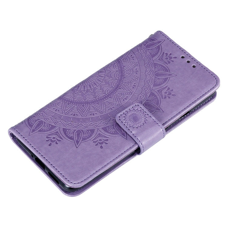 For Xiaomi Redmi Note 9T Totem Flower Embossed Horizontal Flip TPU + PU Leather Case with Holder & Card Slots & Wallet