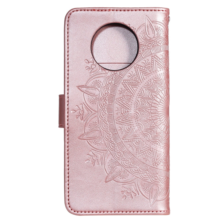 For Xiaomi Redmi Note 9T Totem Flower Embossed Horizontal Flip TPU + PU Leather Case with Holder & Card Slots & Wallet