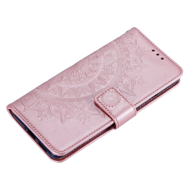 For Xiaomi Redmi Note 9T Totem Flower Embossed Horizontal Flip TPU + PU Leather Case with Holder & Card Slots & Wallet