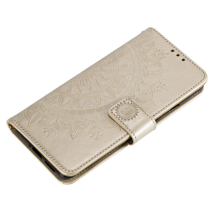 For Xiaomi Redmi Note 9T Totem Flower Embossed Horizontal Flip TPU + PU Leather Case with Holder & Card Slots & Wallet