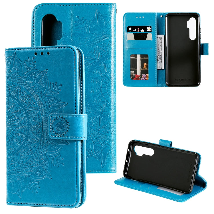 For Xiaomi Mi Note 10 Lite Totem Flower Embossed Horizontal Flip TPU + PU Leather Case with Holder & Card Slots & Wallet